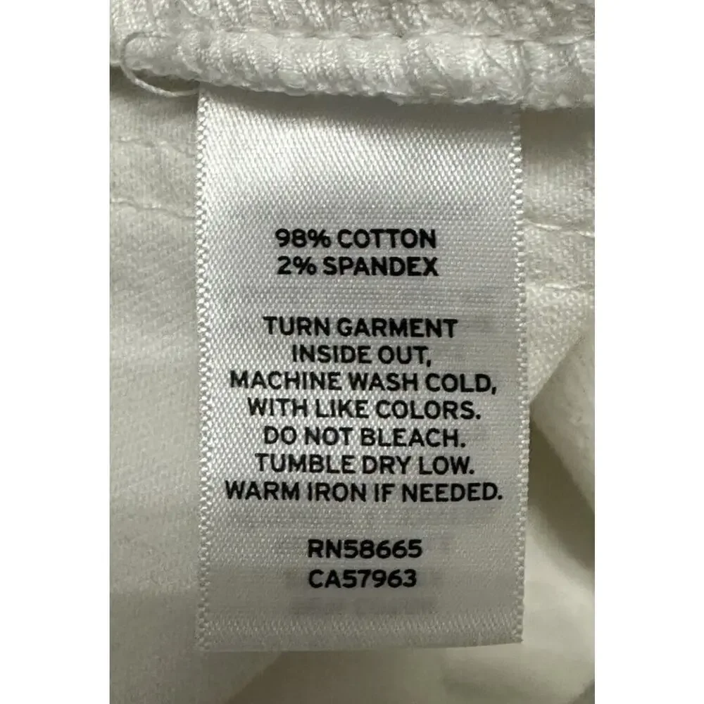 Abound Women's White Skinny Mid Rise Jeans Stretch Denim 26 NWT